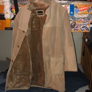 HIGH TOP END DESIGNER REAL FUR COAT men’s small